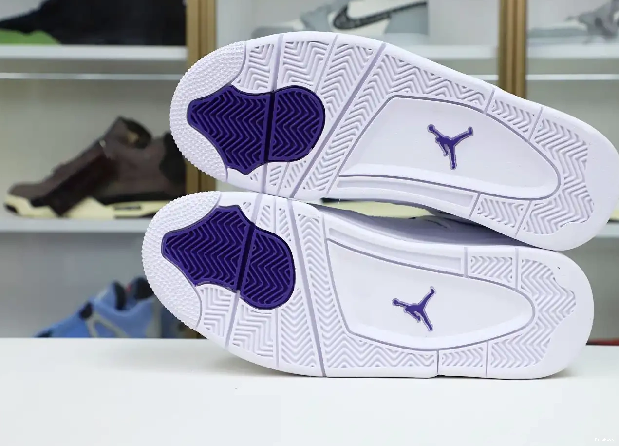 4 AIR PURPLE JORDAN METALLIC 0531